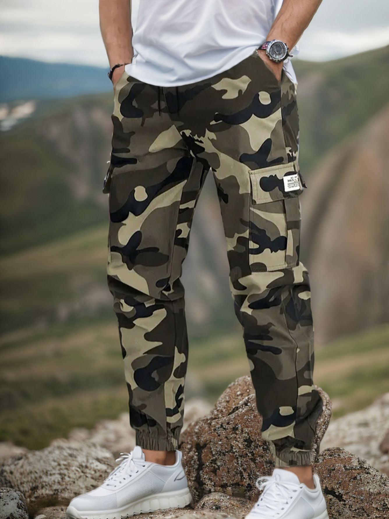 🛠️ 40 % popust! 👖 Trpežne taktične delovne hlače - iz mešanice najlona in bombaža z več praktičnimi žepi, idealne za delo na prostem 🌲