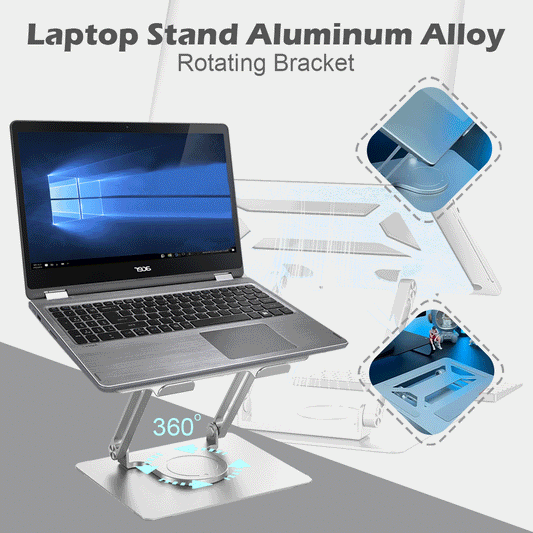 💻 Stojan na notebook Otočný stojan z hliníkovej zliatiny z hliníkovej zliatiny