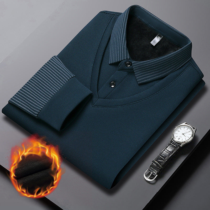 【M-4XL】Dvodijelna POLO majica s lažnim prugama