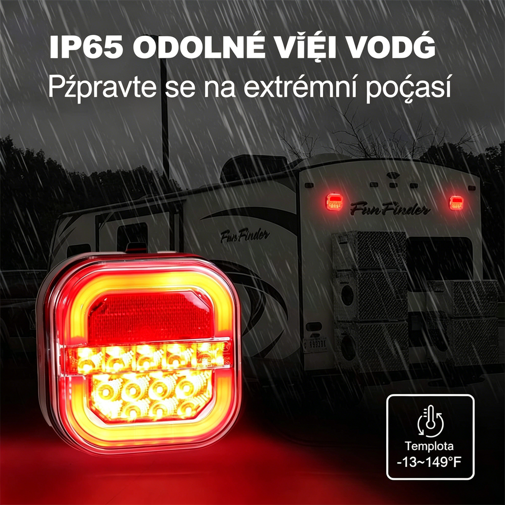 🚦 LED světla pro přívěs auta