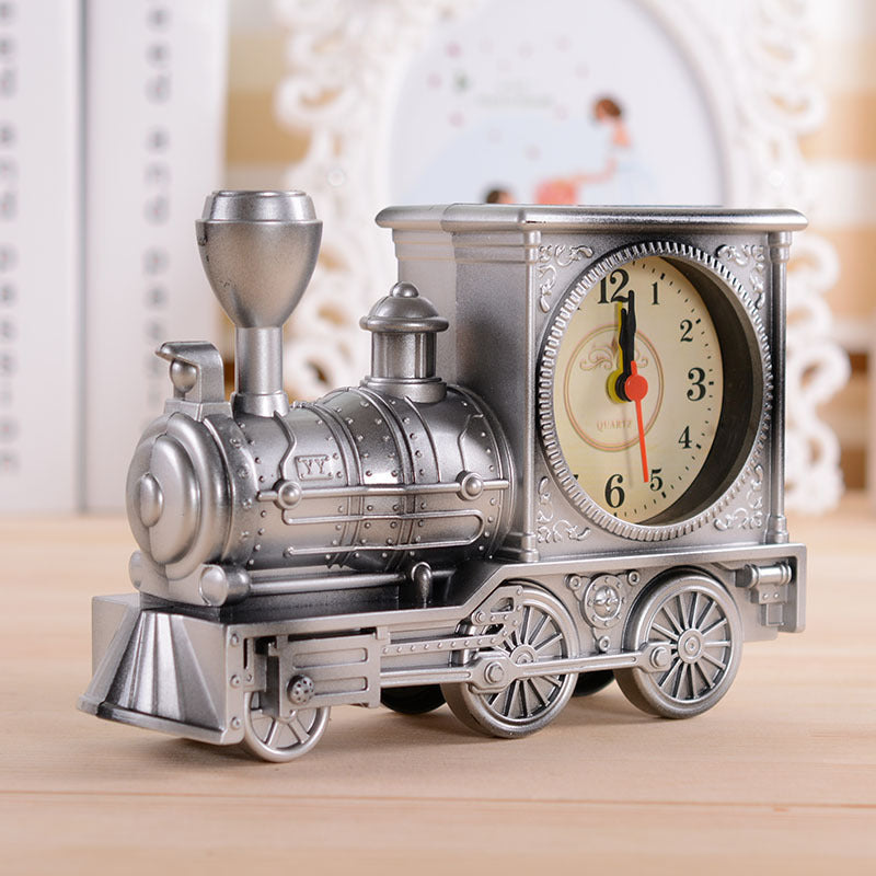 📢📢50% ZĽAVA!! ⏰Retro model parnej lokomotívy s budíkom