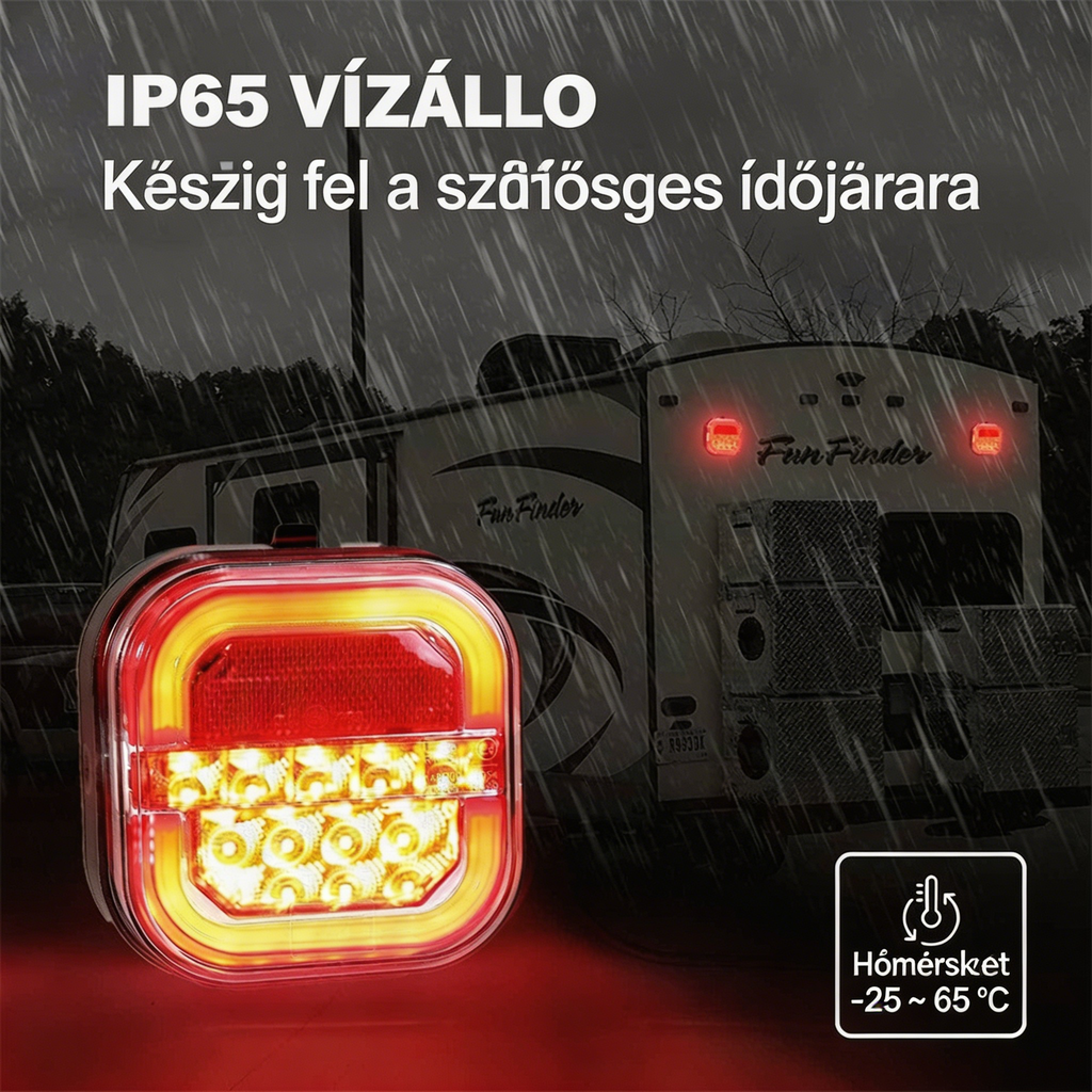 🔥【50%OFF】 🚦 LED-es lámpák autó utánfutókhoz: parkolólámpák, irányjelzők, teherautó hátsó lámpák