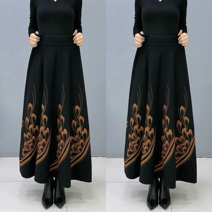 👗🎀【S-3XL】Jesensko in zimsko debelo volneno krilo