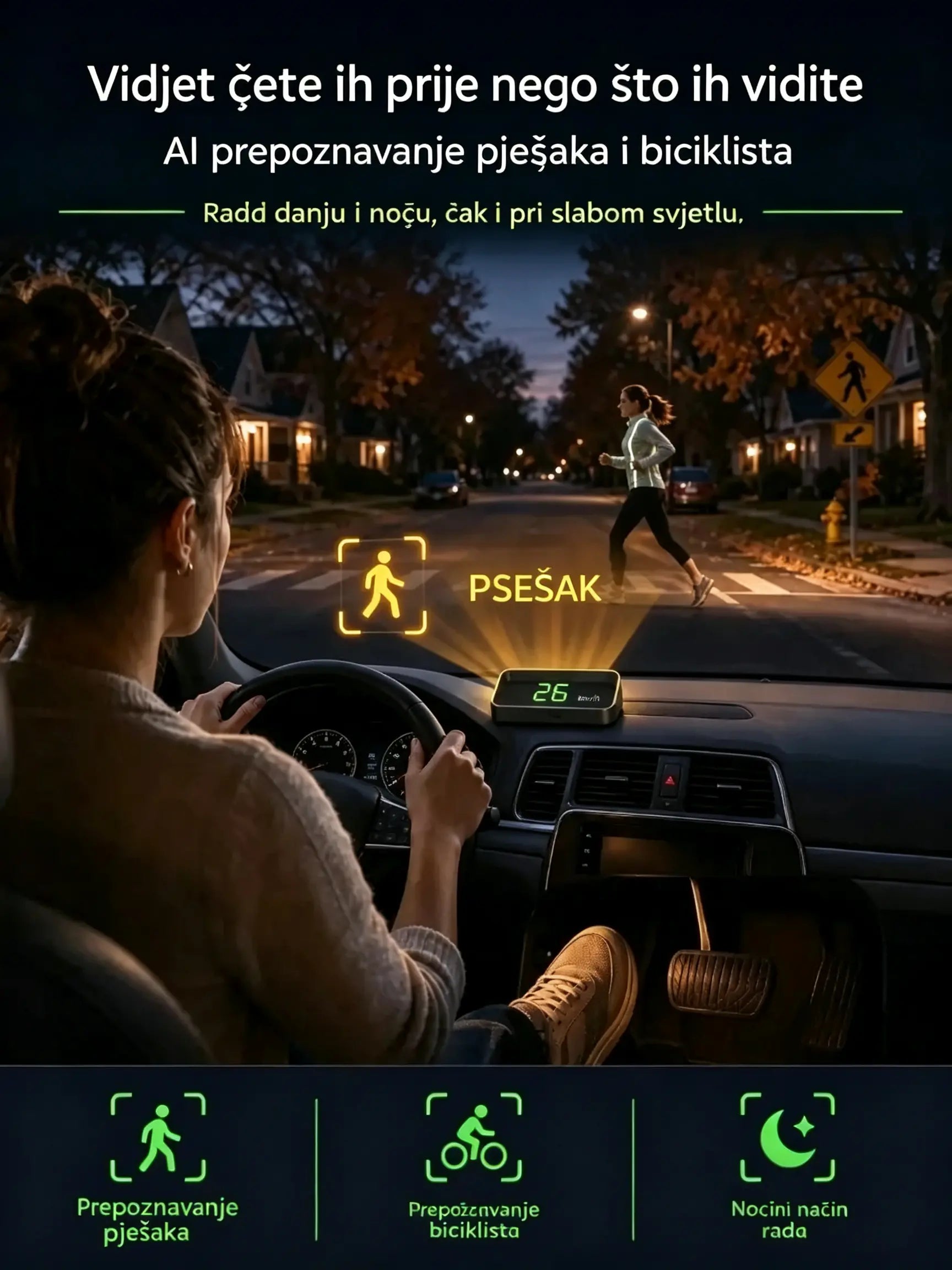 [Švicarska vojna GPS navigacija za "izbjegavanje kazni"] Potpuno novi GPS brzinomjer i tahometar s HUD zaslonom [23 eura svaki [USB sučelje]]