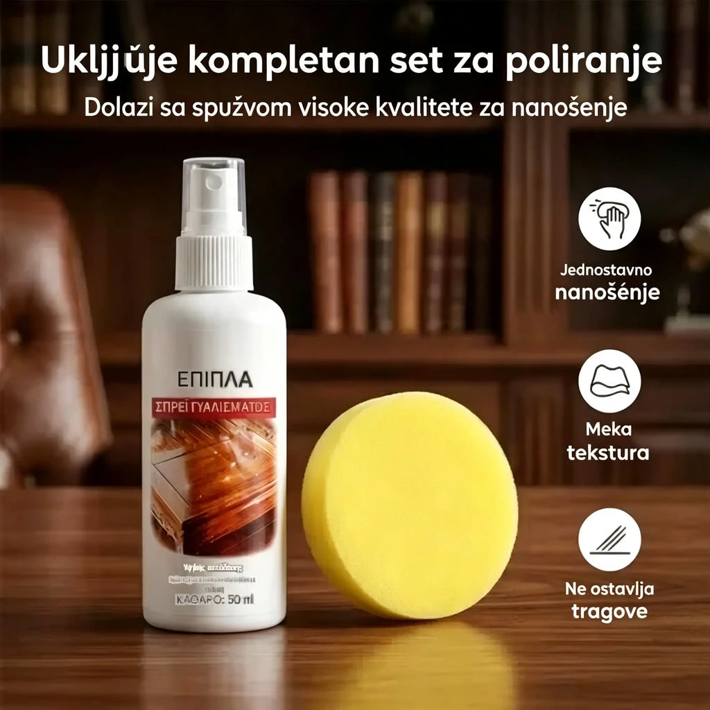 【Kupite 1, dobijte 1 gratis】🪑 ✨ Sredstvo za poliranje namještaja visokog sjaja obnavlja drvo i vinil u sekundama.