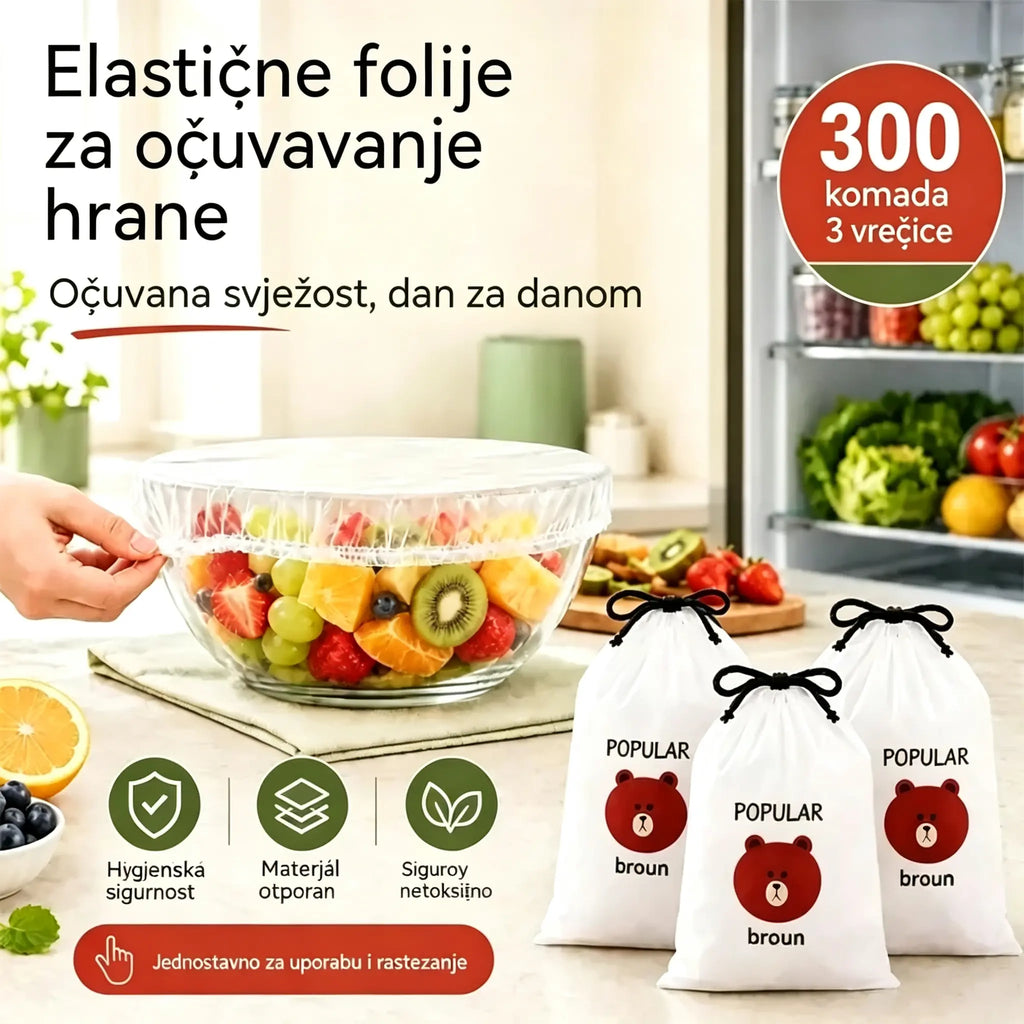 🔥(300 komada) Samo 24 eura🍽️Iznimno veliko, debelo, antibakterijsko plastično pakiranje prikladno za hranu
