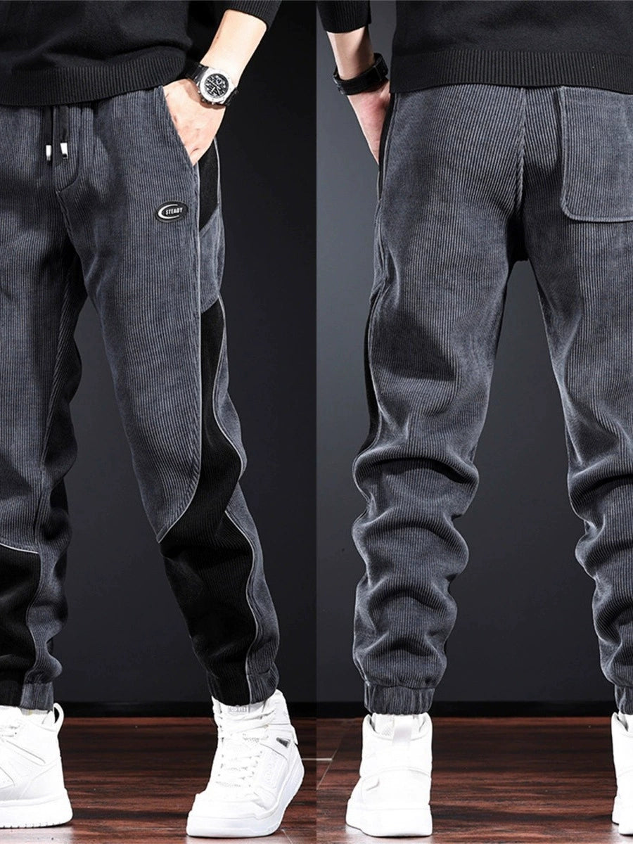 🔥👖【Rasprodaja zaliha – šokantnih 50% popusta!】😎Moderne muške duge hlače od zadebljanog korduroja, tople i ležerne muške hlače