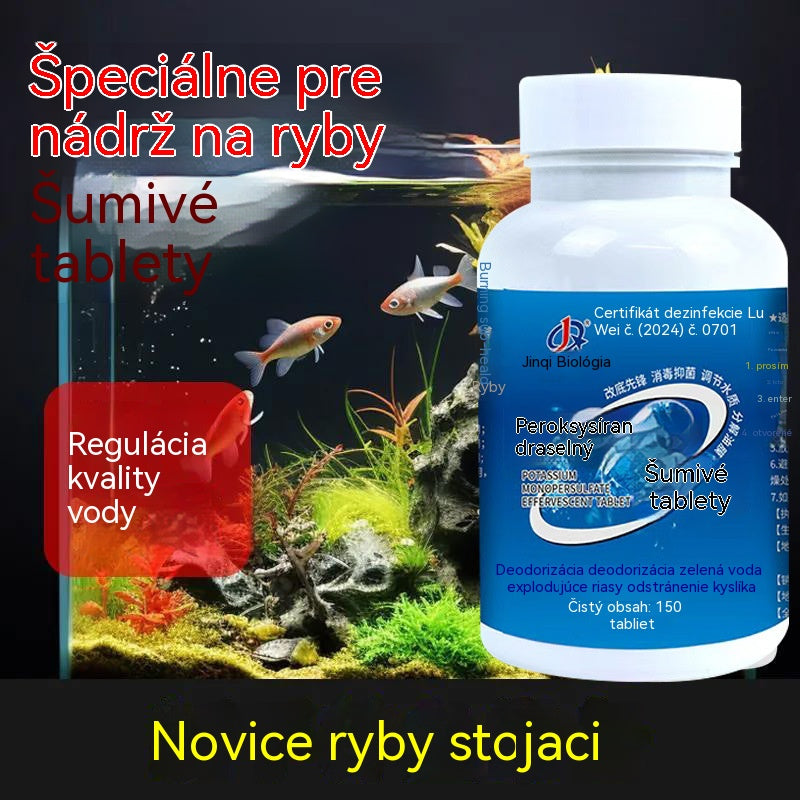 🐟【150/300/600 kapsúl】💧Šumivé tablety na čistenie vody v akváriách a jazierkach🔥2026