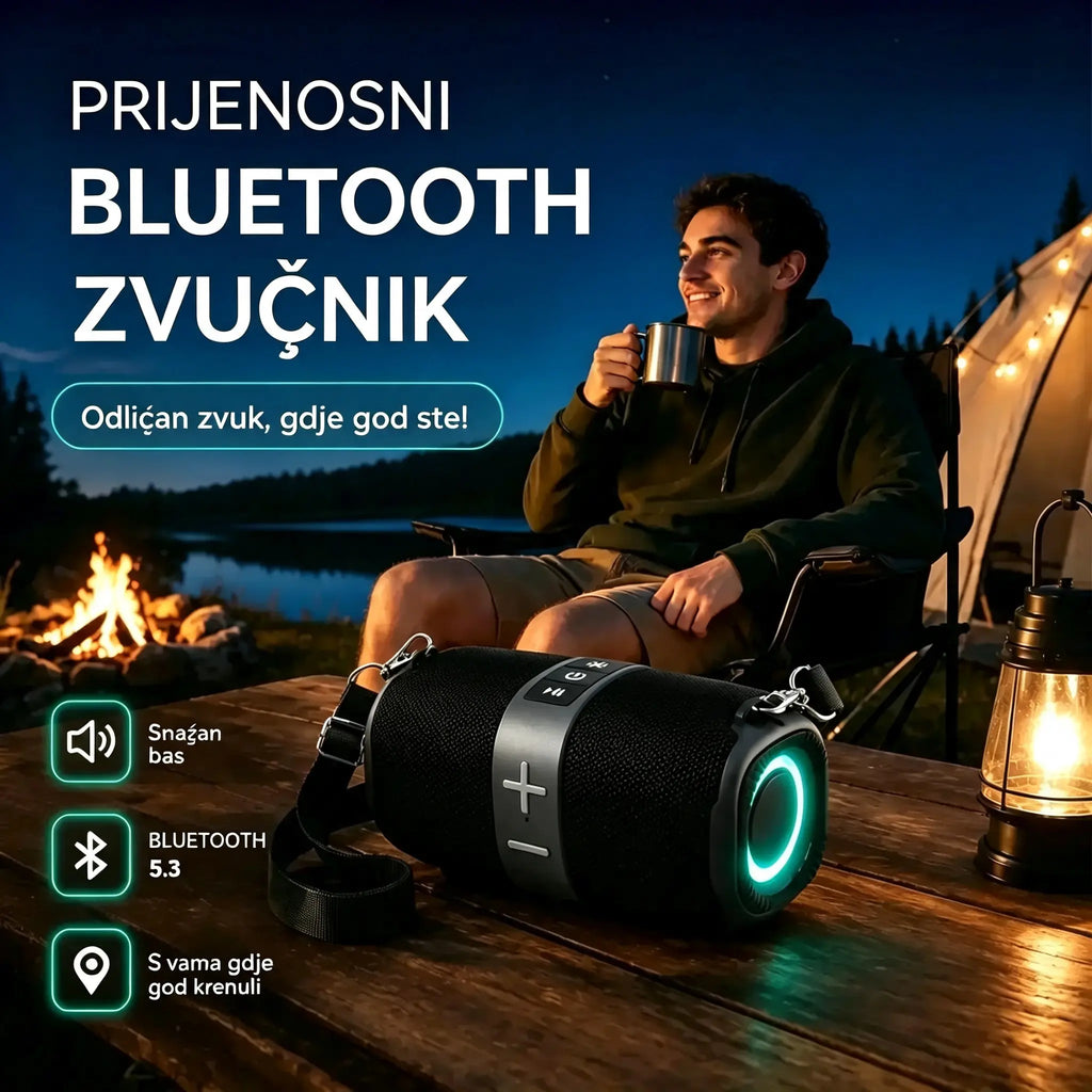 🥳 NE PROPUSTITE PONUDU 2026 ❤️Prijenosni Bluetooth zvučnik s jakim basom