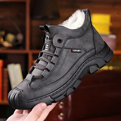 【39-44】[Zimsko darilo] Moški usnjeni superge z volno