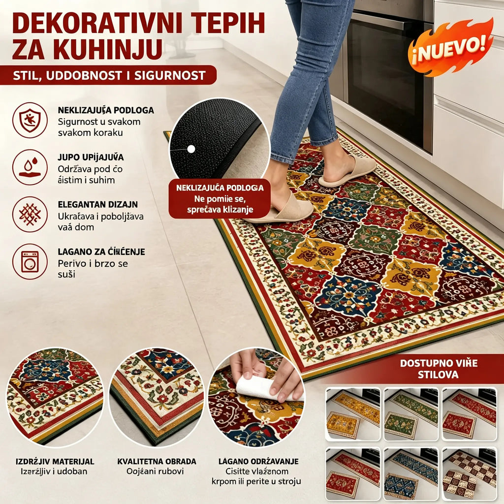 🔥【Kupite 1, dobijte 1 gratis】🏠💧Super upijajuća prostirka｜40×60+40×120 cm, neklizajuća i brzosušeća za dom