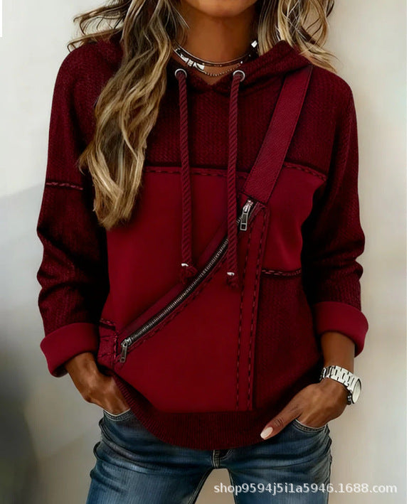 🔥【Časově omezená nabídka】🎀🎀【S-5XL】Dámská mikina s kapucí a dlouhým rukávem s potiskem