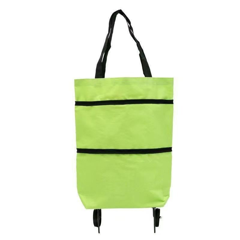 1 artikl za 29 € [Najprodavaniji proizvod] 🛒♻️ Sklopiva torba/ruksak za kupovinu 2 u 1, lagana torba/kolica za kupovinu na kotačima