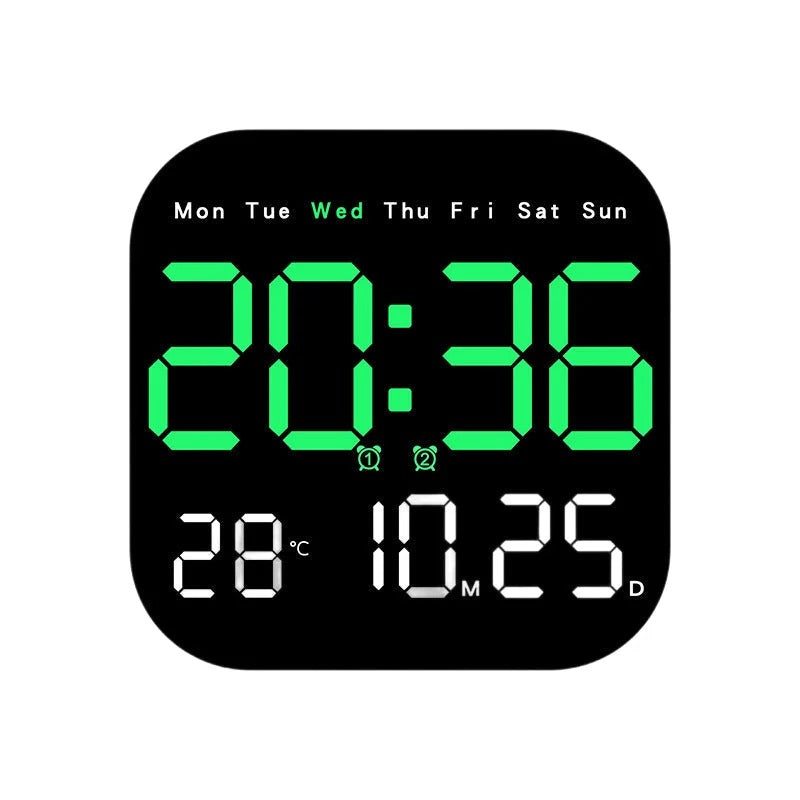 🛏️ Digitalni sat za dom i ured - nježno buđenje, recite zbogom dosadnim budilicama! Podesiva svjetlina, tihi rad noću. Također prikazuje temperaturu. Pouzdan pratitelj za vaš svakodnevni život. 🌙