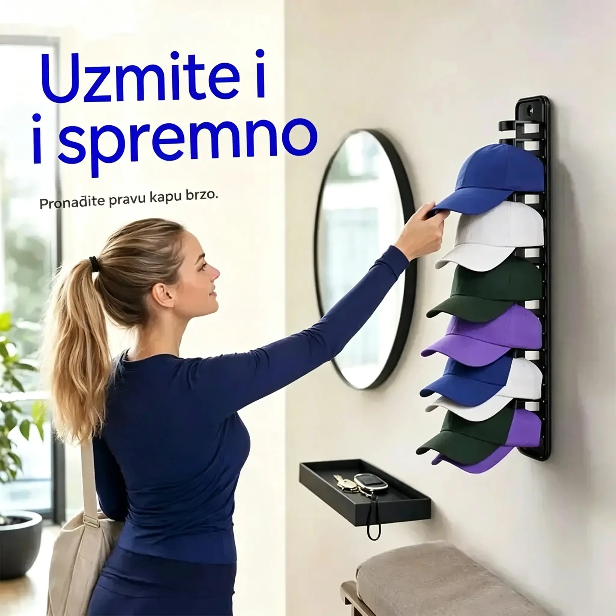 【2 komada】Organizator za šešire koji štedi prostor