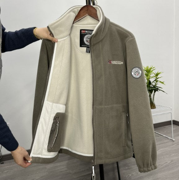 Muška zimska jakna dvostrana, topla i ležerna, od pamuka/vune, idealna za hladne dane 【S-3XL】