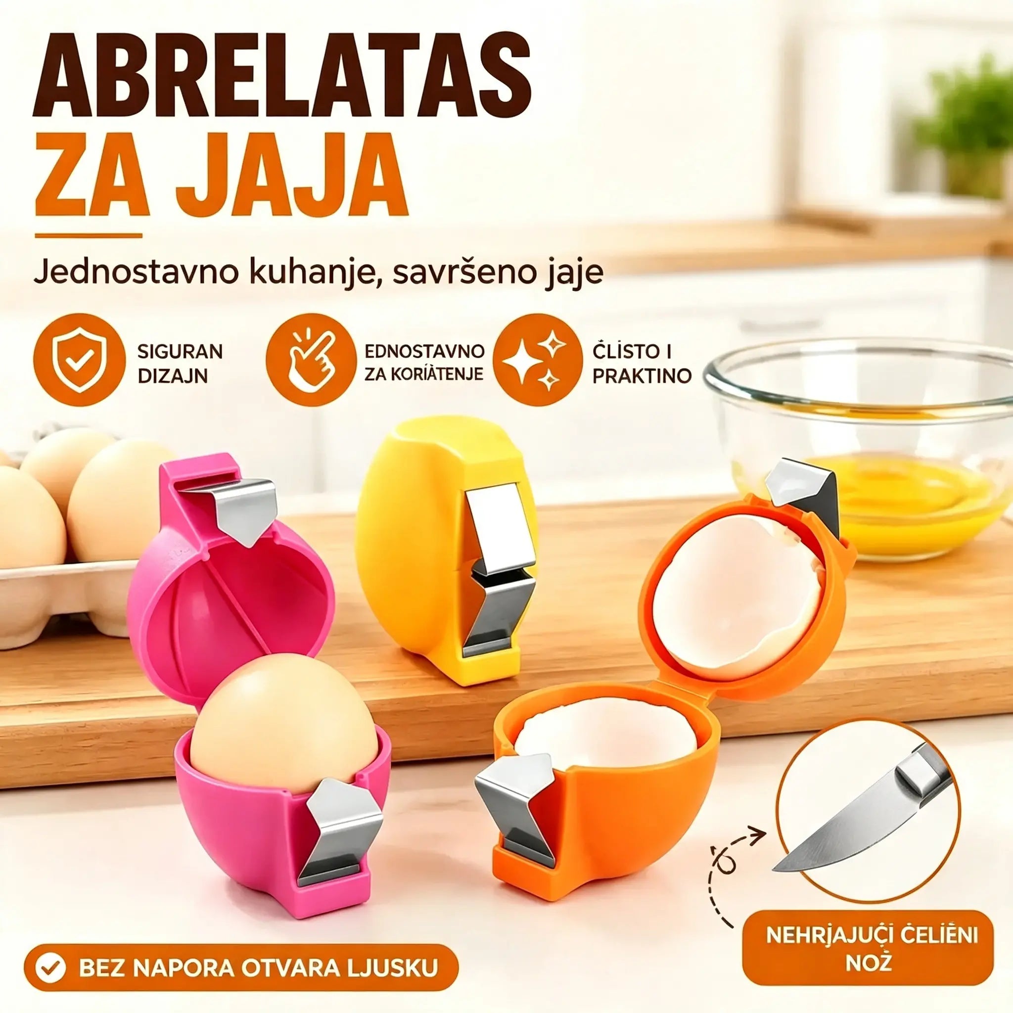 🔥50% popusta🔥3 komada🥚 Otvarači za jaja