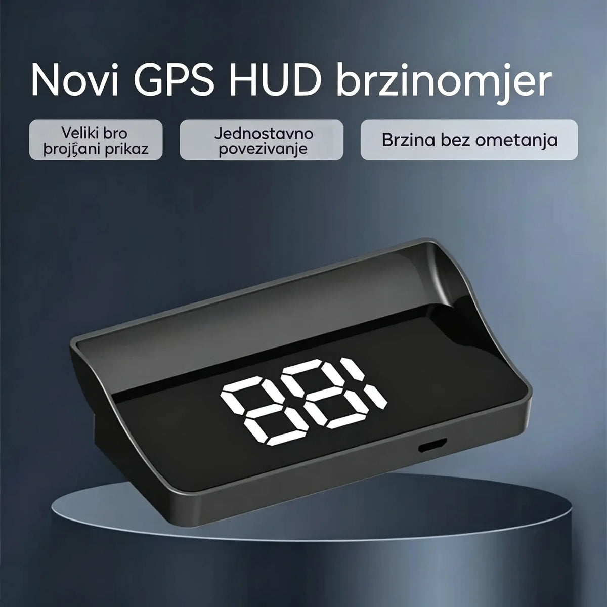 [Švicarska vojna GPS navigacija za "izbjegavanje kazni"] Potpuno novi GPS brzinomjer i tahometar s HUD zaslonom [23 eura svaki [USB sučelje]]