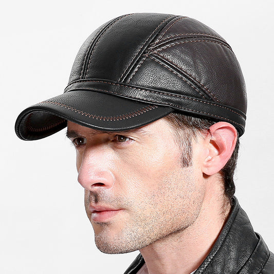 Gorra de cuero de alta calidad para clima frío para usar en climas fríos