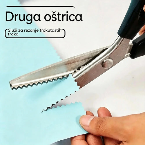 2 komada za 25 eura🔥Kupite 1, drugi dobijete gratis✂️ Profesionalne cik-cak škare - oštre škare za tkaninu s nazubljenim oštricama