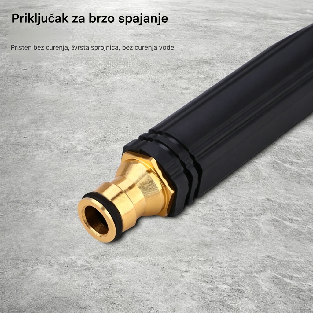 🚿[Set od 2 dijela]💧 Vodeni pištolj visokog tlaka: Pranje automobila, vrt, 10 puta veći tlak, više načina rada ⚡