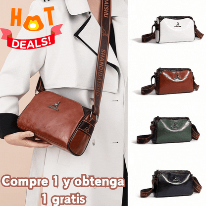 🔥👜【30% de descuento】👜Bolso de cuero suave de gran capacidad, bolso de hombro para mujer