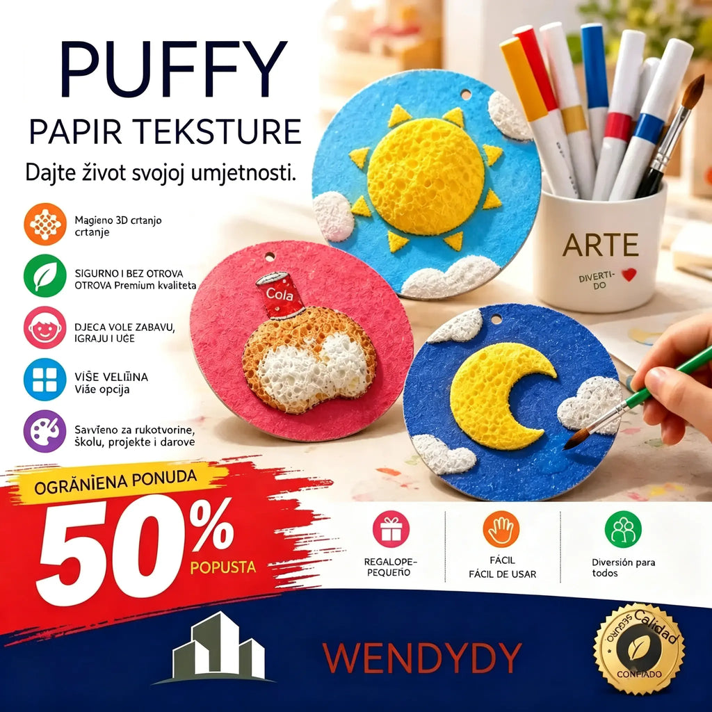 🎄Posebna ponuda iznenađenja! 🔮Savladajte čaroliju crtanja! 👩‍🎨Papir za crtanje s teksturom pjene🎁