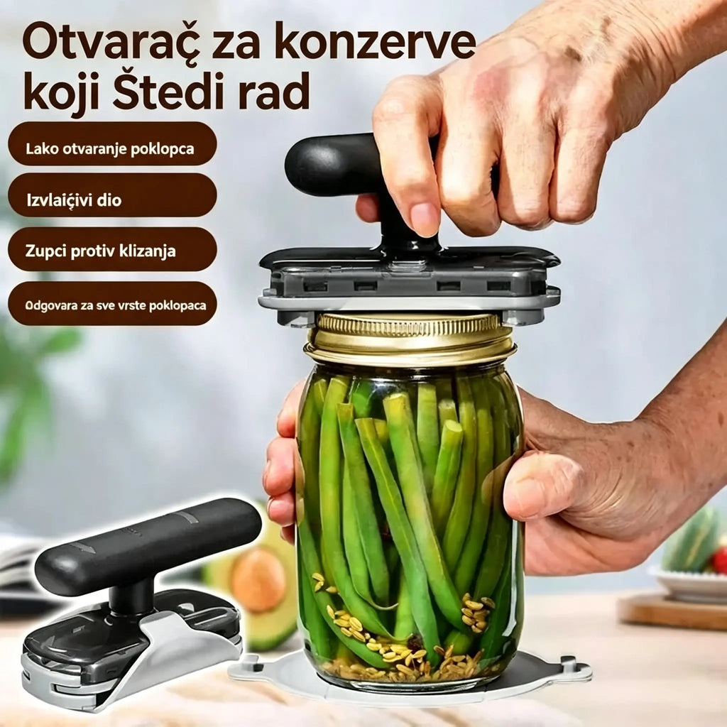 🎁🔥 Dva za samo 25 €! Kupite jedan, drugi dobijete gratis! Jednostavan otvarač za boce – recite zbogom čvrsto zatvorenim staklenkama 💪