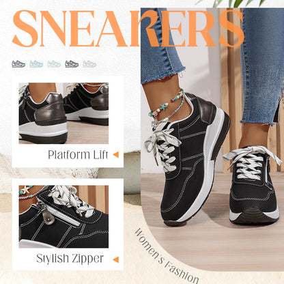 🔥👟【Akcija – 40% popusta】Nove ženske moderne i udobne casual tenisice, lagane i protuklizne, sa bočnim patentnim zatvaračem
