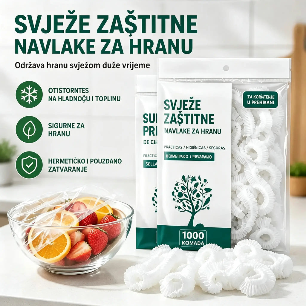 🔥【Posebna ponuda zadnjeg dana: 50% popusta】✨500 višekratnih i fleksibilnih plastičnih folija za hranu
