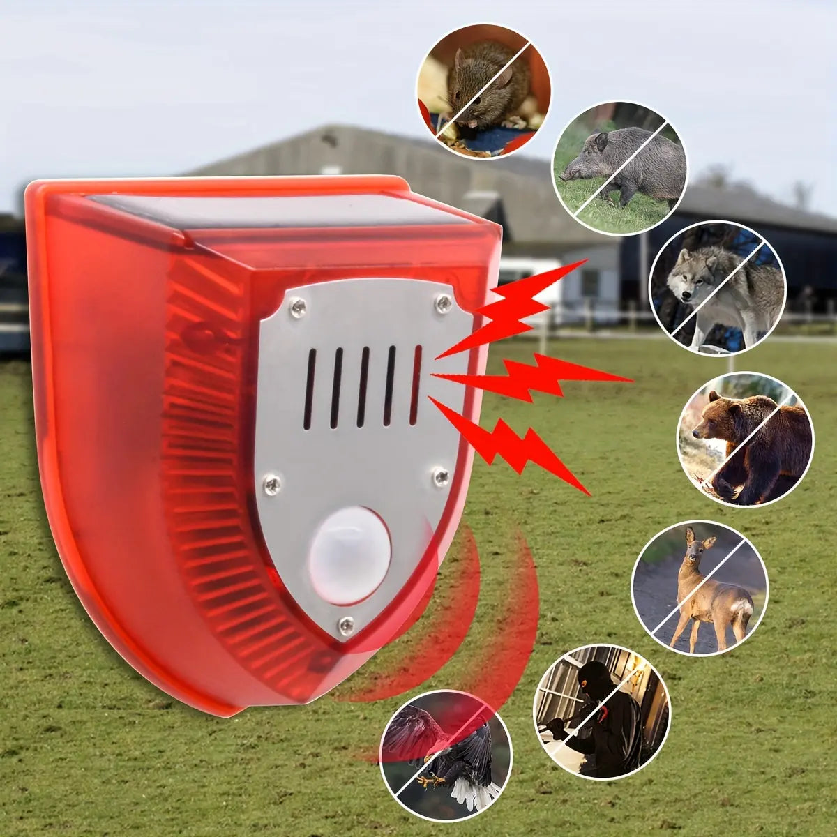 👏👏【✨45% OFF】Svjetlo solarnog sigurnosnog alarma