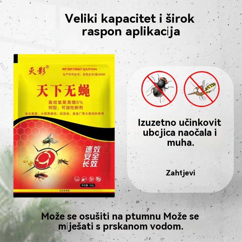 🦟【Iznenađujuća posebna cijena】❤️ Posebno dizajnirano za suzbijanje komaraca i muha na farmama, jedno pakiranje može ubiti buhe/skakavce/žohare/muhe/komarce!