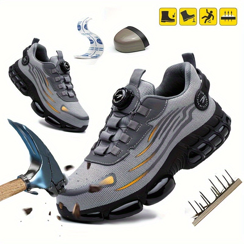 🥾🔥🔥 50% ZĽAVA – 42€ namiesto 84€! Pracovné topánky Knauf – oceľová špička, odolné voči nárazu aj prepichnutiu, pohodlné a protišmykové.