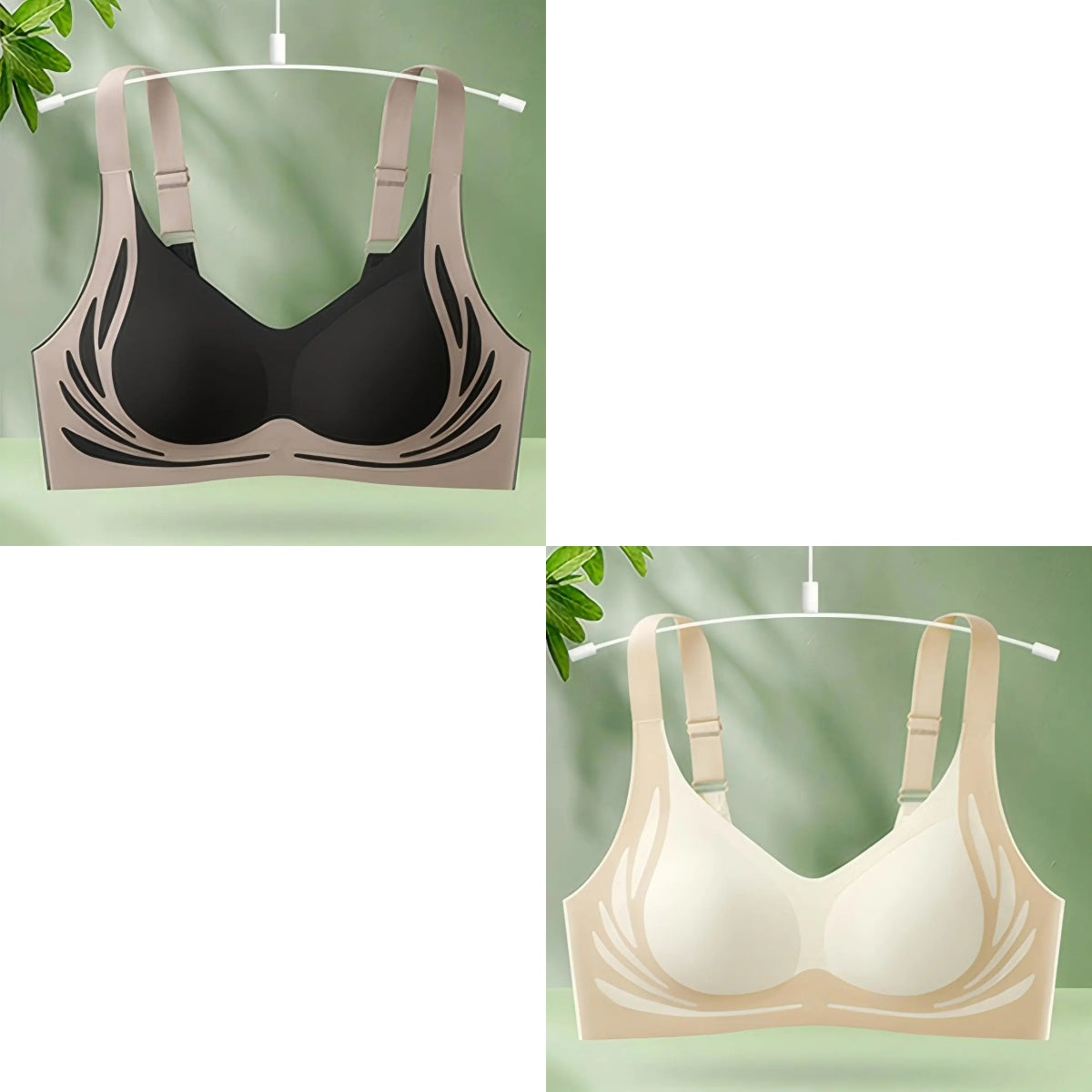 👙【Kúpte 1 a získajte 1 zdarma】Dámska jednodielna bezdrôtová podprsenka❤️【40-85KG】