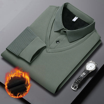 【M-4XL】Dvodijelna POLO majica s lažnim prugama