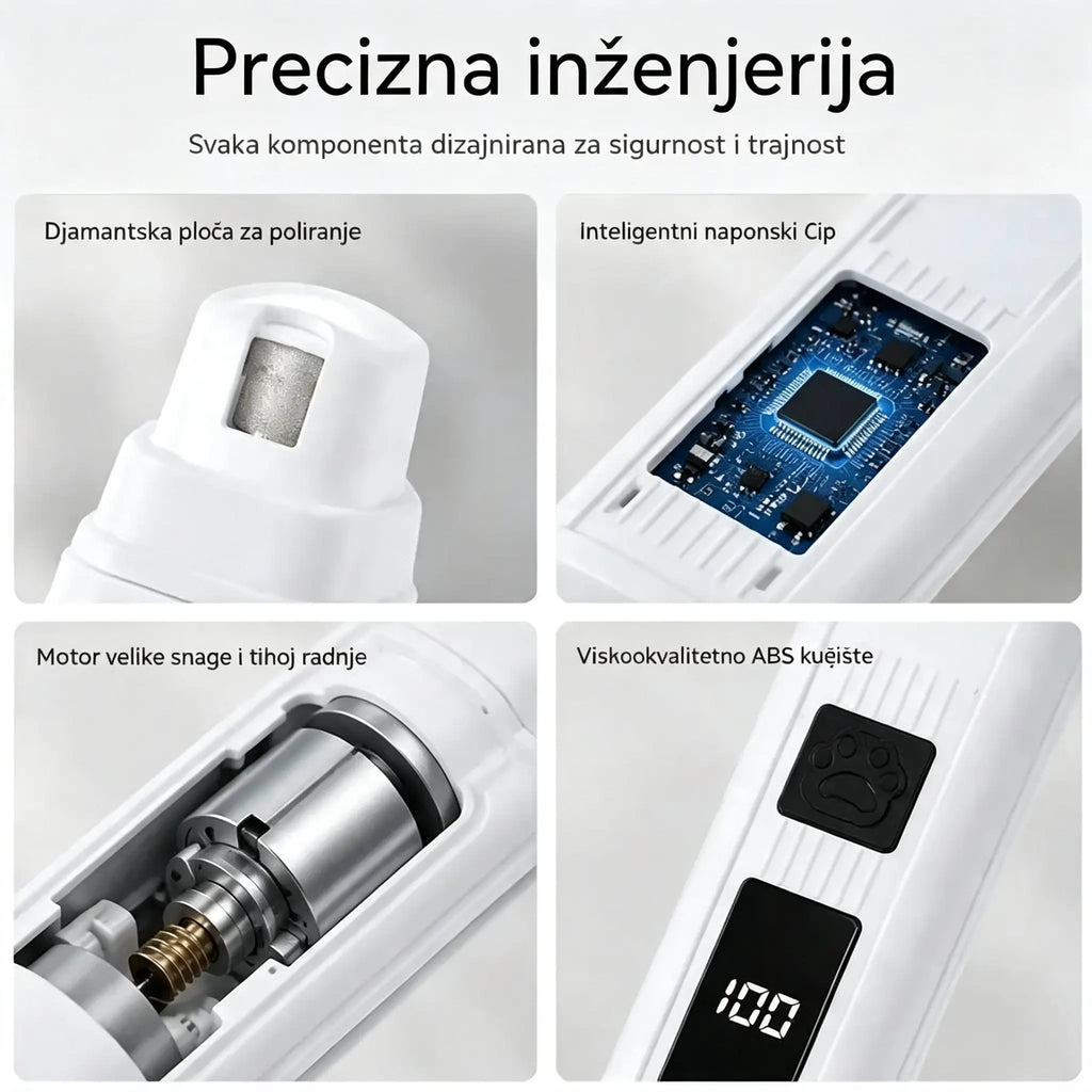 🔥【Kupite 1, dobijte 1 gratis】🐱🐶 Električna turpija za nokte za kućne ljubimce s LED indikatorom napajanja