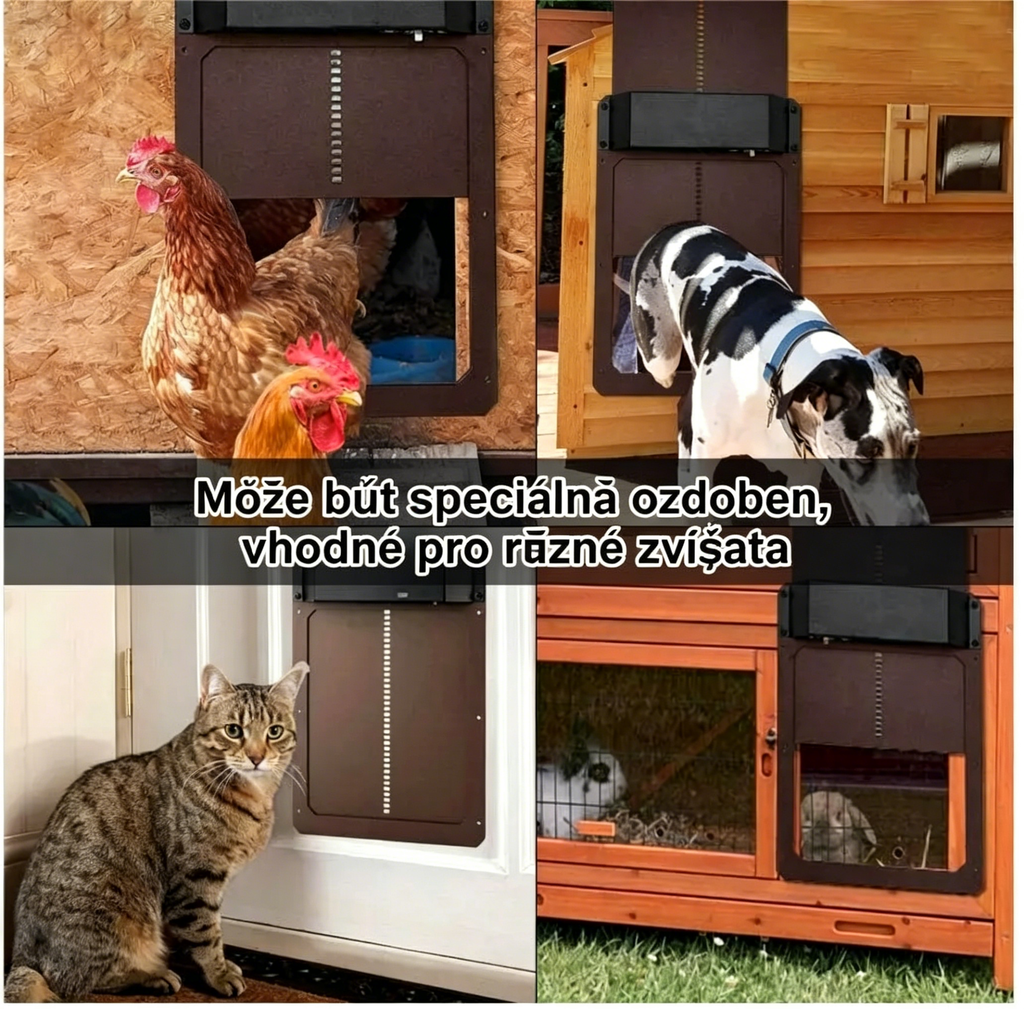 Časově omezená nabídka! 🔥 Automatické dveře kurníku se světelným senzorem.
