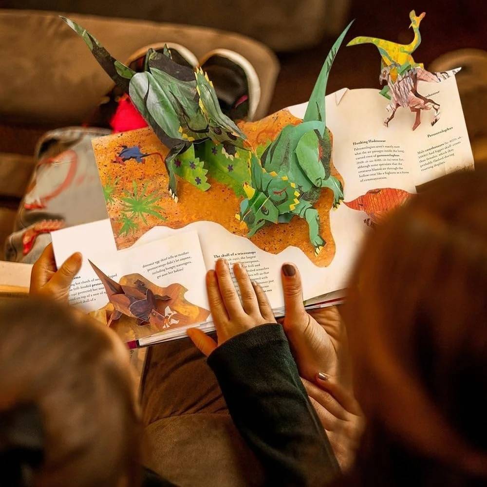 🔥【 Samo danes -40% popusta!】📕3D enciklopedija dinozavrov za otroke – prazgodovinski dinozavri, izskočna knjiga, poučna in izobraževalna knjiga