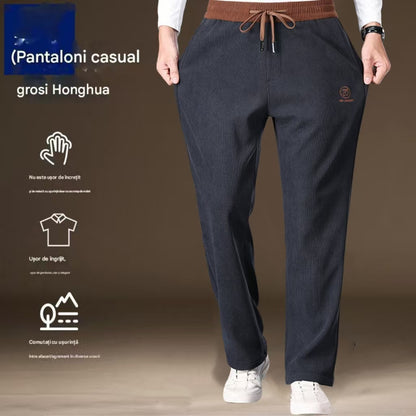 🔥🔥【50%OFF】Nové vysoko kvalitné nohavice z čistej bavlny, zosilnené a podšité flísom, ležérne a pohodlné.