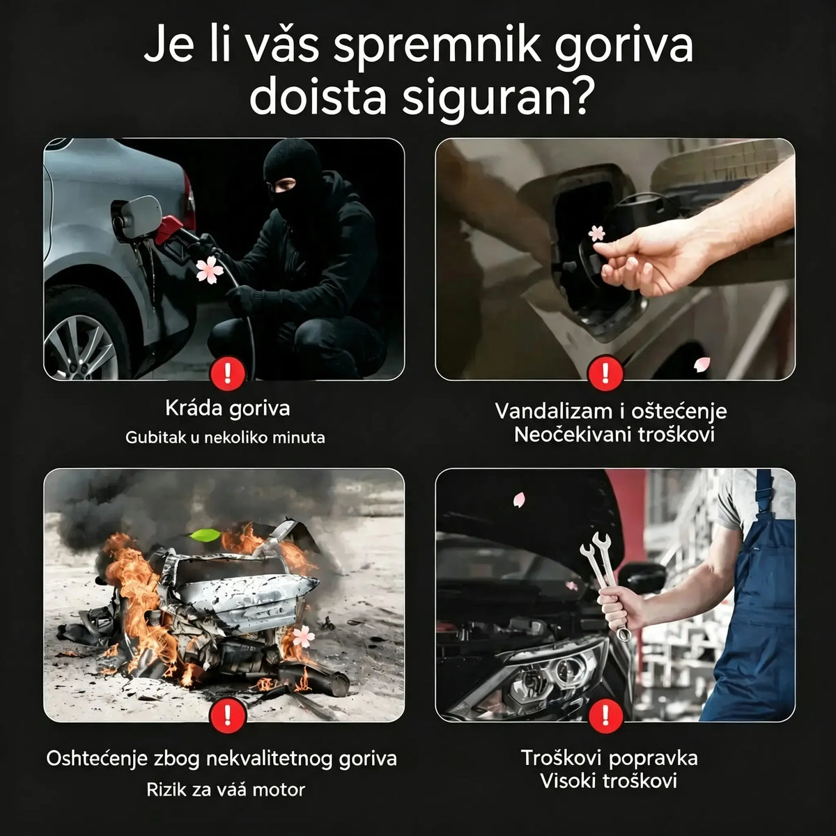🚗🔒Izdržljiv čep spremnika goriva koji se zaključava (ključem)
