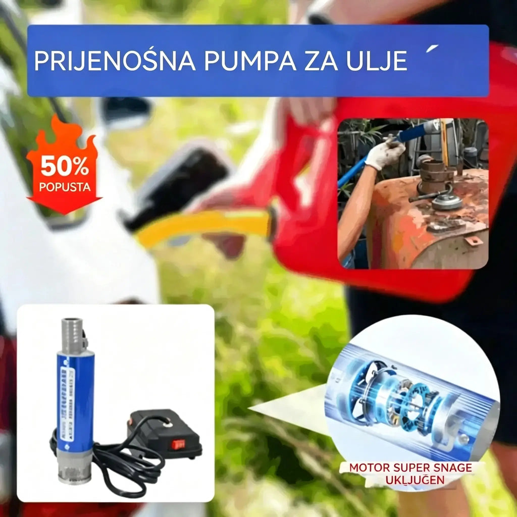 【Električna pumpa za ulje】Nova Denaqi 21V litijeva baterijska pumpa za ulje, pumpa za ulje i vodu s dvostrukom namjenom, litijeva baterija