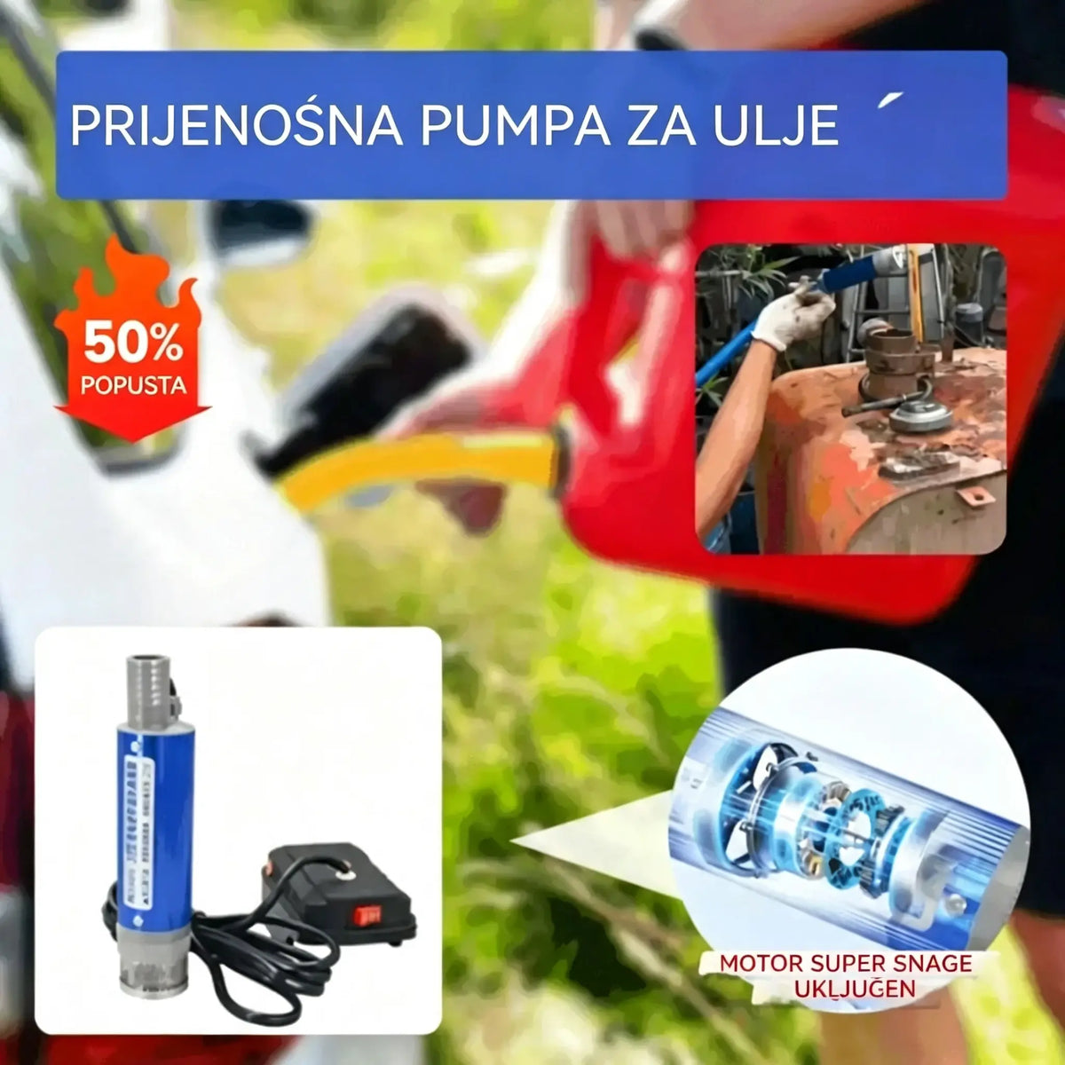 【Električna pumpa za ulje】Nova Denaqi 21V litijeva baterijska pumpa za ulje, pumpa za ulje i vodu s dvostrukom namjenom, litijeva baterija
