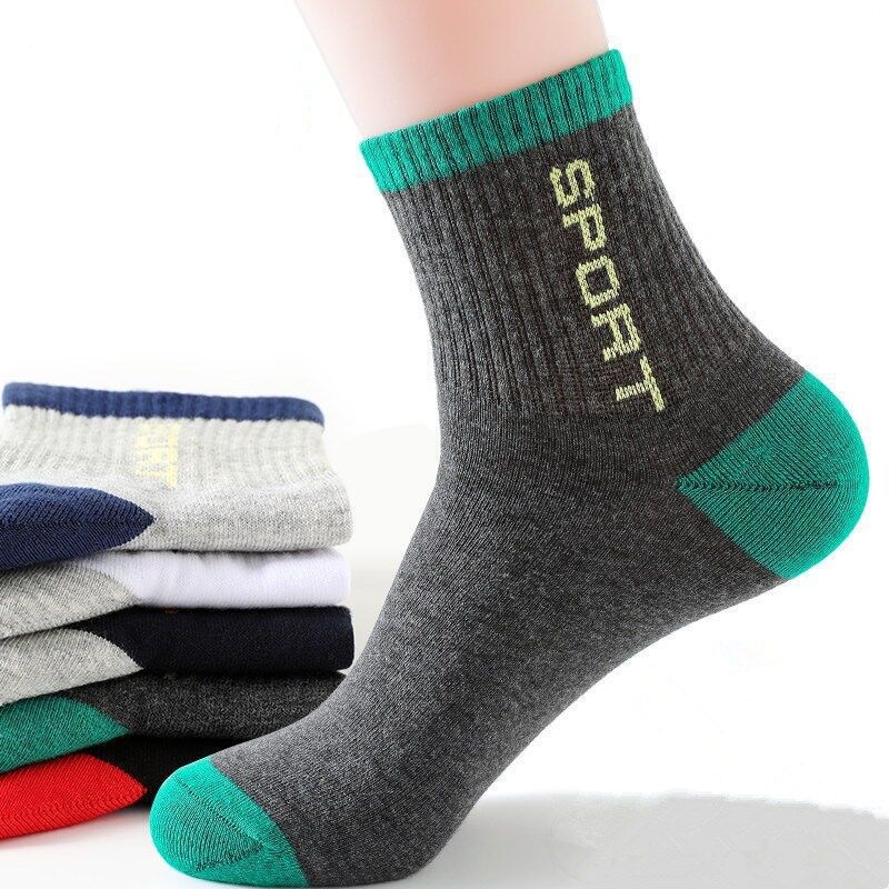 🧦【10 parov】Dižne, odporne na vonjave in vpijajoče znoj športne nogavice za moške