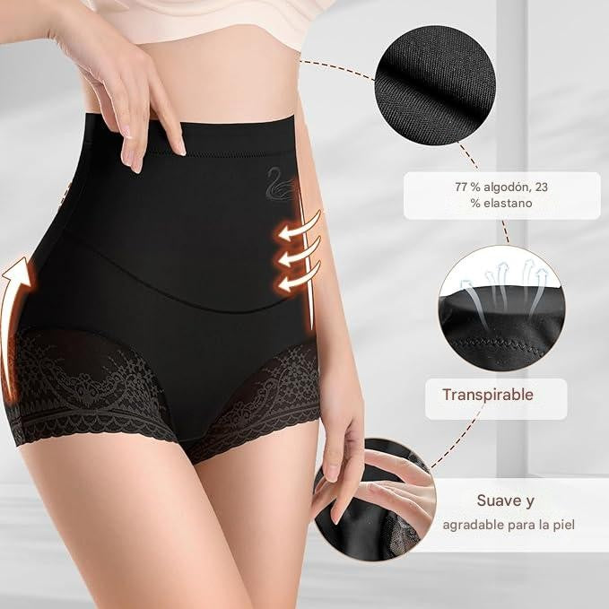 🔥【Color aleatorio】【35-100 KG】💖 Bragas moldeadoras abdomen plano y efecto push-up – suaves, transpirables y estilizan tu figura