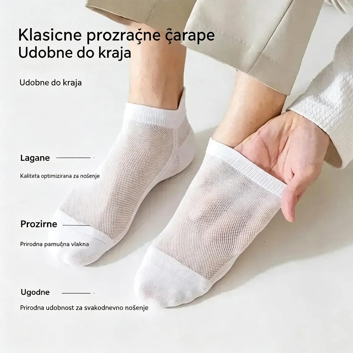 🔥【🔥10 pari čarapa za 25 eura】🧦Prozračne, antibakterijske i dezodorirajuće muške poslovne čarape【Veličine 36-46】