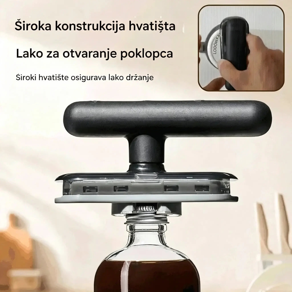 🎁🔥 Dva za samo 25 €! Kupite jedan, drugi dobijete gratis! Jednostavan otvarač za boce – recite zbogom čvrsto zatvorenim staklenkama 💪
