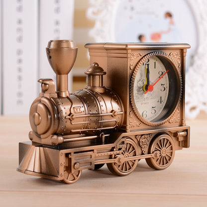 📢📢50% ZĽAVA!! ⏰Retro model parnej lokomotívy s budíkom