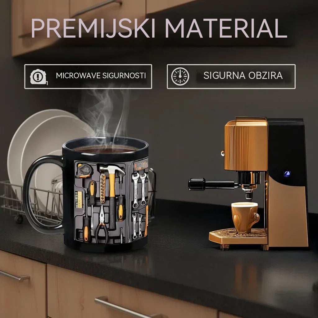 🔥【Kupite jedan, dobijte jedan gratis】☕Šalica s vrhunskim setom alata za mehaničare