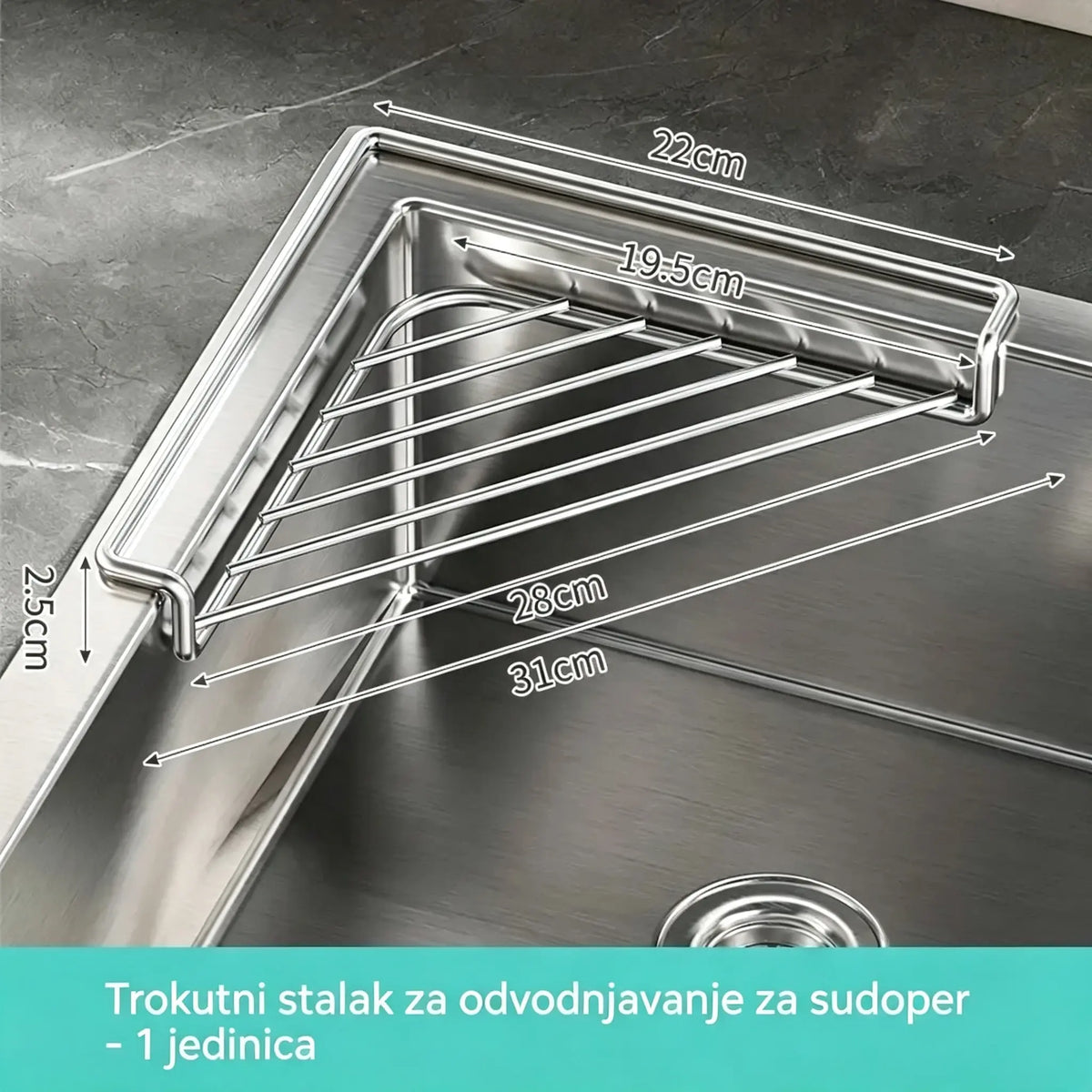 🔥【Kupite 1, dobijte 1 gratis】Ocjeđivač za sudoper koji štedi prostor