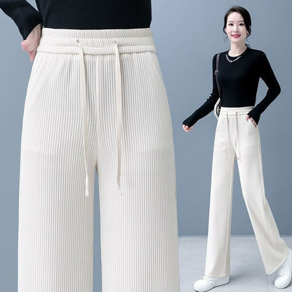🔥【M-3XL】👖Nové dámske elastické voľné nohavice(💞40-110KG）